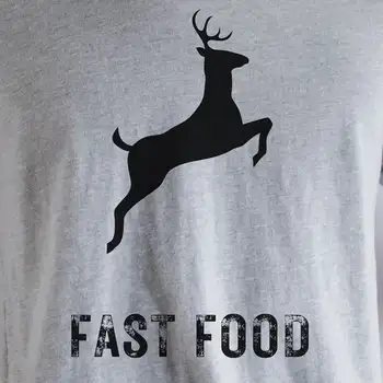 Ловно Мъжка тениска Забавна Шега Татко е Ловец На Елени Груба Обида за ловци заведения за Бързо хранене
