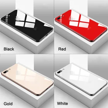 Луксозният ултра тънък калъф за телефон от закалено стъкло с покритие покритие за iPhone 12 Pro Max 6 6s делото на Корпуса Fundas