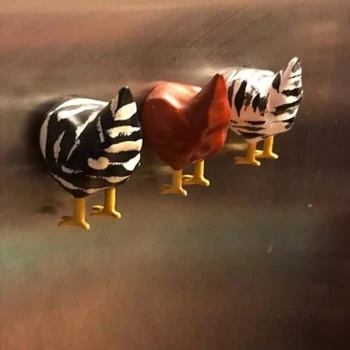Магнит за хладилник с пилешко окурком Декоративен магнит за хладилник с пилешко окурком Магнитен декоративен орнамент от смола