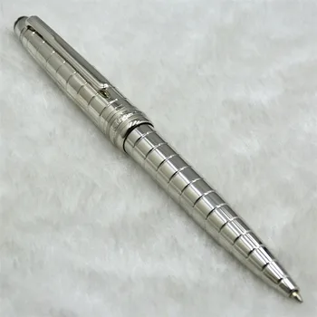 МАМА MB Сребрист метал 163 Gmt Химикалка химикалка-roller за писане Луксозни канцеларски Черно мастило Bule Със сериен номер