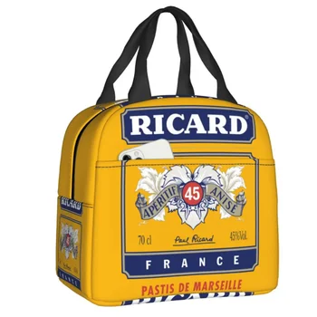 Марсилия Франция Ricard Изолирани пакети за обяд за пикник на открито Водоустойчив Охладител Топлинна Обяд-бокс за жени и деца