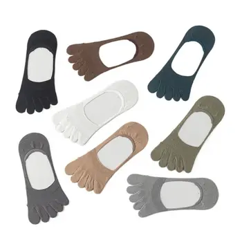 Мини Дишащи Чорапи За Мъже, Обикновена Летни Пролетно-Есенни Чорапи-Лодки, Чорапи С Пет Пръста, Мъжки Чорапи-Носочные Изделия, Чорапи С Пет Пръста