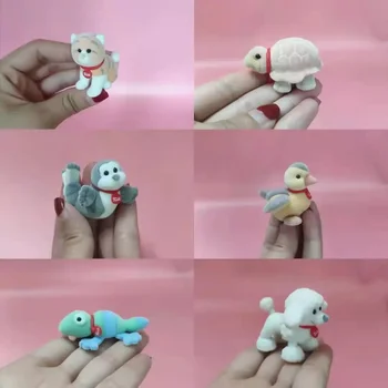 мини-мило животно Италия серия trudi Лед и Сняг миниатюрна стекающаяся кукла сладък малък подарък за децата кукла за рождения си ден