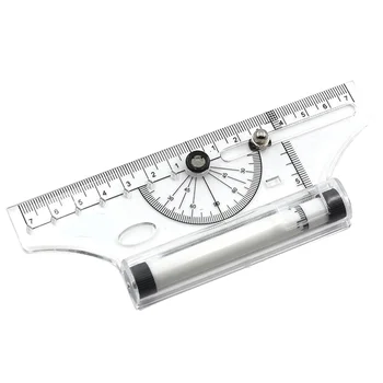 Многофункционална линийка за чертане, практичен инструмент за измерване, практичен инструмент за измерване за училището офис