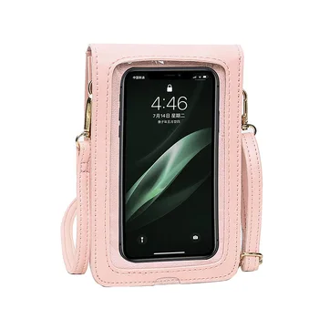 Многофункционална чанта за мобилен телефон със сензорен екран, мини-дамски лятна дамска чанта-месинджър с едно рамо, Чанта през рамо за жени