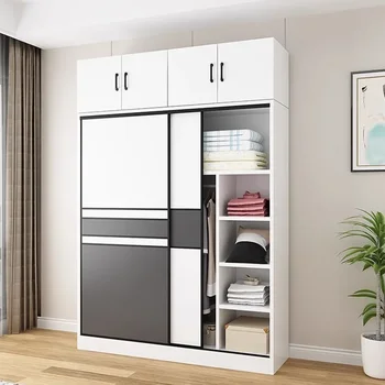 Модерен Многофункционален шкаф с чекмеджета За съхранение на Дървени мебели в спалнята, Организация, гардероб, Асортимент от мебели за спалня