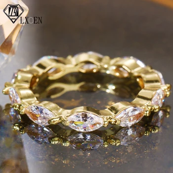 Модни годежни пръстени Marquise CZ с цирконием за жени с кристални камъни на жената е най-доброто бижу пръстен