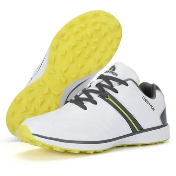 Мъжки водоустойчив мъжки обувки за голф, професионална лека обувки за голф, спортни маратонки за голф игрище на открито, марка спортни маратонки