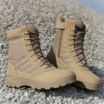 Мъжки Пустинни Тактически Военни обувки, Мъжки Работна Безопасни Обувки, Dr. обувки SWAT, Zapatos, Dr. обувки дантела, Новост 2020 г.