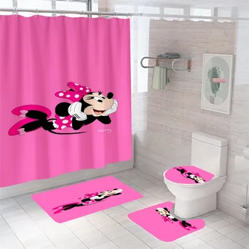 Набор от завеси за душ с Мики Маус и Мини маус 