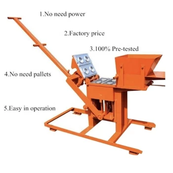 Най-ниската цена, една малка ръчна машина за производство на тухли, блокове XM2-40 с блокиране на глинена почва на ниски цени