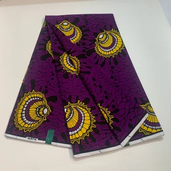 Най-популярната африканска плат от този восък, 100% памук, Гана, Нигерия, благородна восъчен плат с принтом на Анкара за една вечерна рокля
