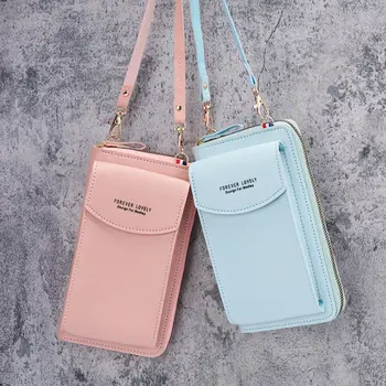 Нова модерна чанта през рамо, мини чанта за мобилен телефон, многофункционална чанта, за поставяне на карти с голям капацитет