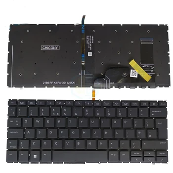 Новата британска клавиатура Big Enter за HP ProBook 440 G9 445 G9 с осветление и Без рамка