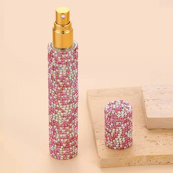 Нови флакони за парфюми от мини-бриллиантового стъкло с обем от 10 мл за еднократна употреба, преносим инхалатор, празни козметични опаковки, флакони-опаковки за пътуване
