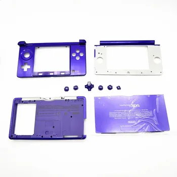Новият Виолетов Корпус Shell LR Buttons За Игрова Конзола Nintendo 3DS Батерия Средната Рамка на Капака на Корпуса С Функционален Бутон на ABXY