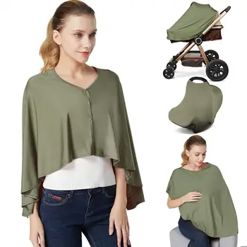 Обикновен калъф за хранене от твърда муслиновой тъкан, мултифункционален пончо за хранене на бебето, защита на поверителност, чанта за количка за жени