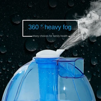 Овлажнител на въздуха Cool Mist 2,5 л, безшумни ултразвукови овлажнители за спалня и голяма стая-Регулиран-Въртене на 360 °
