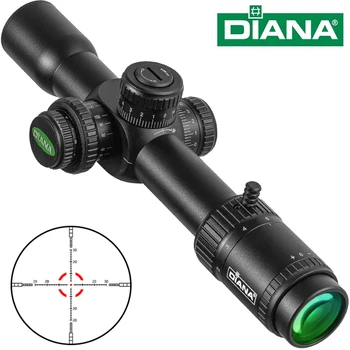 Оптичен мерник DIANA HD 2-10X30 FFP с подсветка от R / G травленого стъкло, отменя заключване ловни оптически мерници