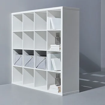 Открит квадратен шкаф за съхранение, витринный шкаф комбиниран шкаф, етаж шкафче, библиотека