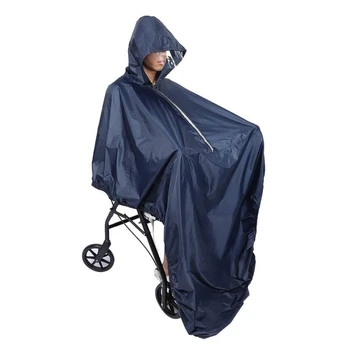 Отразяваща дъждобран за възрастните хора, водонепроницаемое пончо за инвалидна количка, втора употреба стоки от първа необходимост за жени и мъже, директна доставка