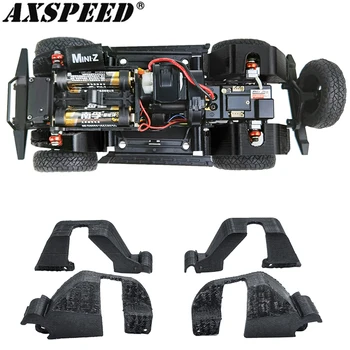 Пластмасови Калници AXSPEED на Предната и Задната Броня за Kyosho Miniz-Jeep Wrangler 1/24 RC Верижен Моделът Защитни Детайли