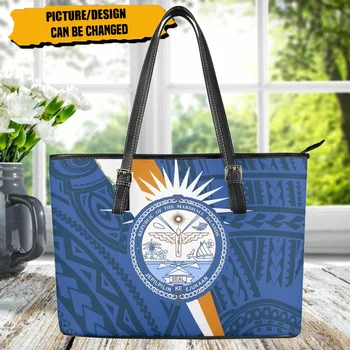 Полинезийски Чанти за Жени Marshall Island Tote Bag 2023 Марка Дизайнерски Дръжка От Кожа с Цип За Съхранение на Рамото си Дизайнерска Луксозна Чанта