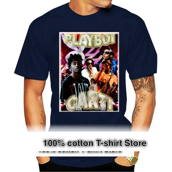 Популярната мъжка тениска Playboi Carti за почивка, дишаща памучен тениска за мъже