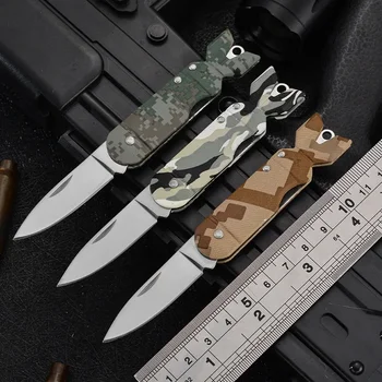 Портативен сгъваем джобен нож от стомана за мъже с висока твърдост, за оцеляване, самозащита, военни, тактически, многофункционални ножове