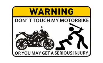 Предупредителни Етикети За мотоциклети, Привличащи Вниманието, Стилни Стикери За Мотори, в Знак на Силна Адхезия, за Украса на Капачки, скъпа Предупредителен Стикер С Логото на