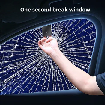 Преносим прозорец лифт, авто авариен комплект, нож за колан, чук за разбиване на стъкло, аксесоари за сигурност на автомобила