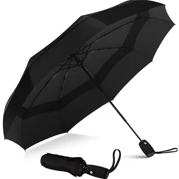 Преносим пътен чадър - ветрозащитный и водоустойчив, идеално за автомобилни чадъри, раници и носене на улицата