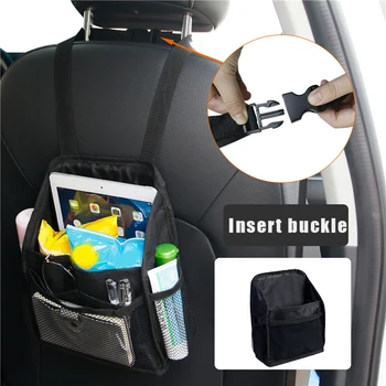 Преносим чанта за съхранение в колата, Многокамерна Висящ органайзер за предната седалка голям капацитет за нощуване на открито, пътна кутия