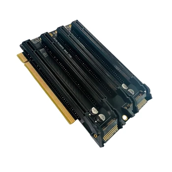 Пристанище PCIE3.0 X16 Карта за разширяване на PCIE Gen3 PCIe-Раздвоение на x16 на x4x4x4x4