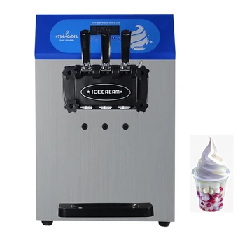 Производителите на мек сладолед Машина за производство на сладолед с три вкусове Електрическо оборудване за замразяване сладки оръжие автомат