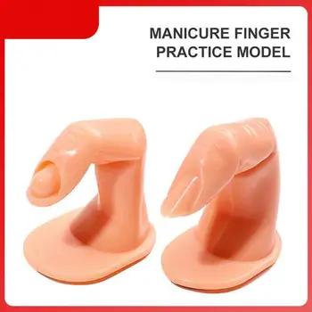 Професионален инструмент за практикуване на нийл арт, симулиращ модел на пръста, рафт за демонстрация на ноктите на ръката, за тренировка за нокти, Аксесоари за маникюр