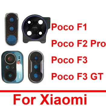 Рамка Стъклен Капак на Обектива Задната Камера За Xiaomi Poco F1 F2 Pro F3 GT Рамка Капак на Обектива Основната Задната Камера + Стикер Reapir Parts
