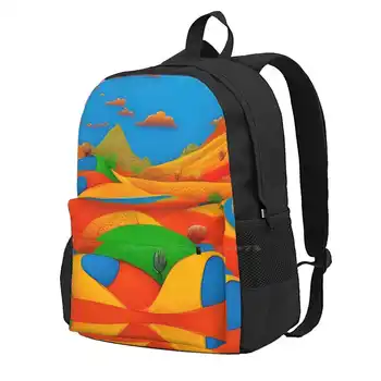 Раница Orangeinside # 90 за ученик, чанта за лаптоп, чанта, оранжева вътре, забавни есенни портокали Back To School