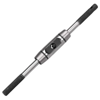 Регулируема дръжка на гаечен ключ за метрични метчиков M1-M8, ръчни инструменти за нарязване на резба, корпус за леене под налягане