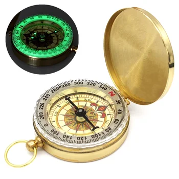 Светещи джобен часовник с метален компас, за оцеляването в природата, Професионални, с високо качество, Туристически, Военни, Джаджи