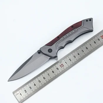 Сгъваем нож за лов на открито, мъжки преносим джобен военно-тактически ловен нож за самозащита висока твърдост