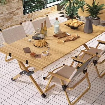Сгъваем уличен маса за пикник Модерен къмпинг Двор Градина уличен маса Преносимо оборудване Mesa Pegables преносим мебели