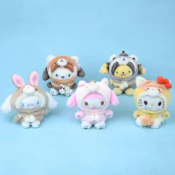 Серия Fairy Tale Forest Плюшен окачване Sanrio Сладко Hellokitty Melody Kuromi Cross Dressing Аксесоари за малки животни Висулка в подарък