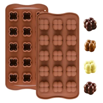Силиконова форма за шоколад във формата на мини-куба SILIKOLOVE 3D Силиконови форми за печене шоколад със собствените си ръце, Форми за печене на сладкиши