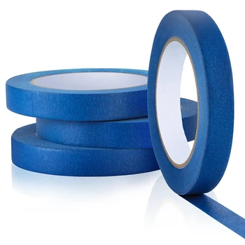 Синя Малярная лента Синя Лента За Боядисване на Стените на превозното средство Опаковка Удаляемых наличните салда, 4 ролка