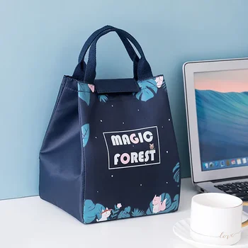 Случайна водоустойчива чанта за съхранение на обяд-бокс, cartoony охладител, чанта за обяд за пикник, детски женски термоорган за пътуване, органайзер за закуска