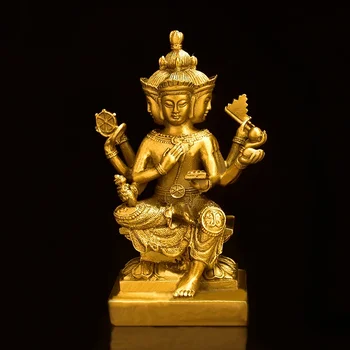 Тайландски четырехгранные украса на Буда, изработени от чиста мед
