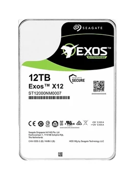 Твърд диск от корпоративен клас за Seagate Exos 12 TB 3,5 инча 7200 Об /мин SATA 6 Gb / с 256 MB за вътрешен твърд диск, за наблюдение на ha