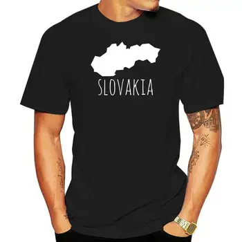 Тениска Slovakia, дишаща пролетно тениска S-Xxxl с къс ръкав Create Slim, ново, подарък риза