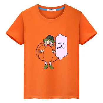 Тениска с изображение Azumanga Daioh Yotsuba За момчета и момичета от 100% памук, Тениски с анимационни Принтом, Удобен Мек Топ от 100% памук